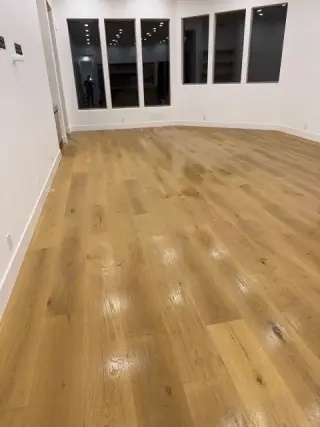 Floor detail after construction cleaning