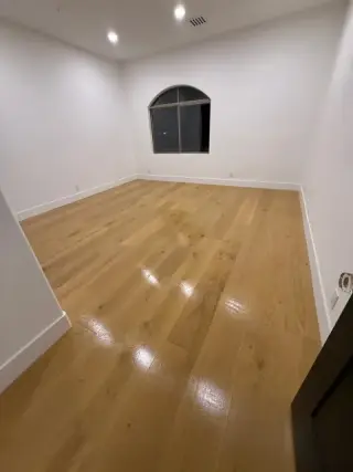 Room after construction cleaning